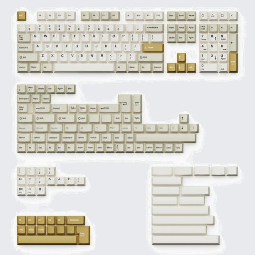 Cherry Profile Double – Shot PBT Full Set Keycaps – Camel 1