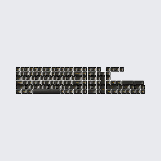Black Transparent Low Profile LSA Full Set Keycap Set 1