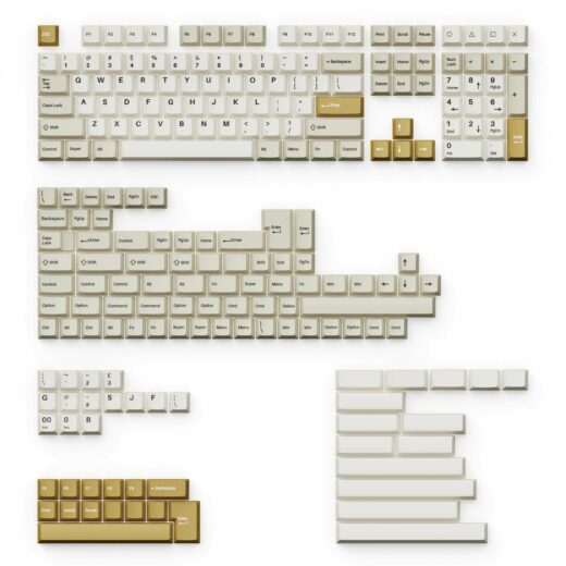 Cherry Profile Double – Shot PBT Full Set Keycaps – Camel