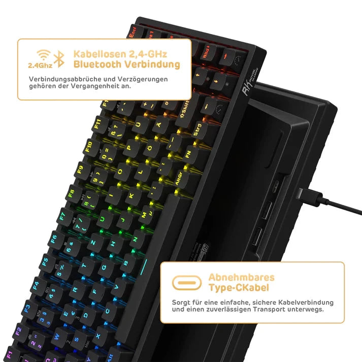 RK84 Royal Kludge 75% Wireless Mechanical Keyboard 10