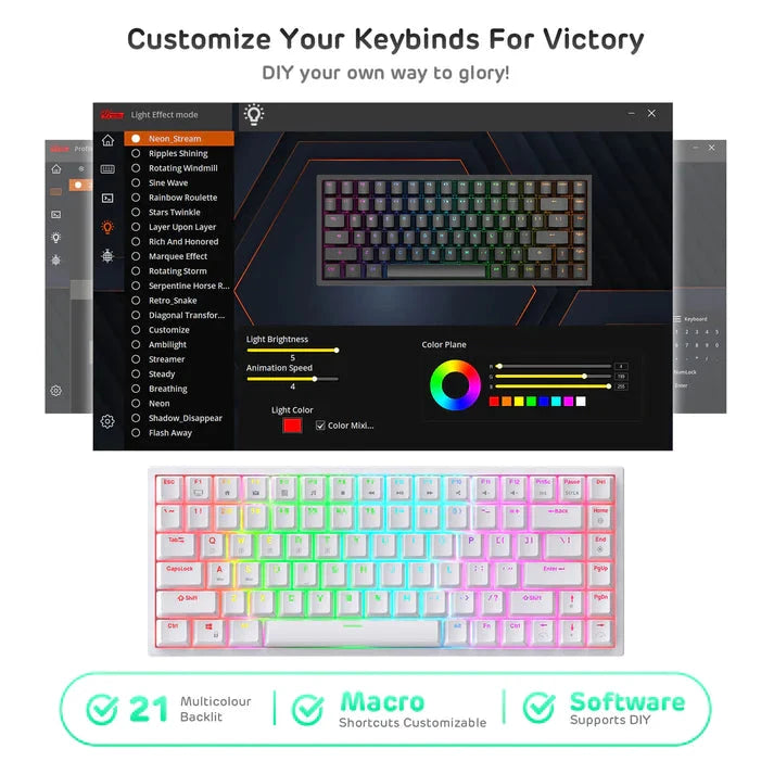 RK84 Royal Kludge 75% Wireless Mechanical Keyboard 15