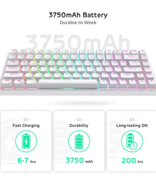 RK84 Royal Kludge 75% Wireless Mechanical Keyboard 17