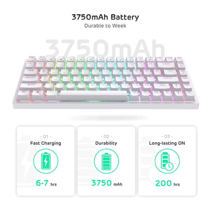 RK84 Royal Kludge 75% Wireless Mechanical Keyboard 17