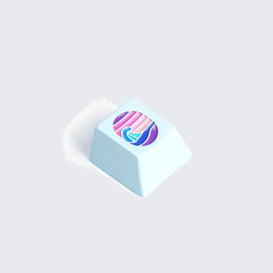 Keychron Colorful Great Wave Metal Artisan Keycap 1