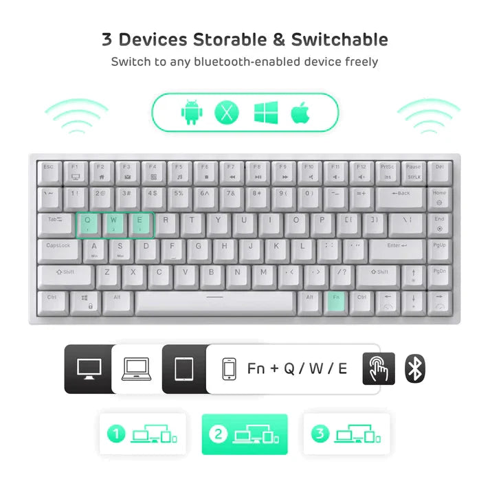 RK84 Royal Kludge 75% Wireless Mechanical Keyboard 22