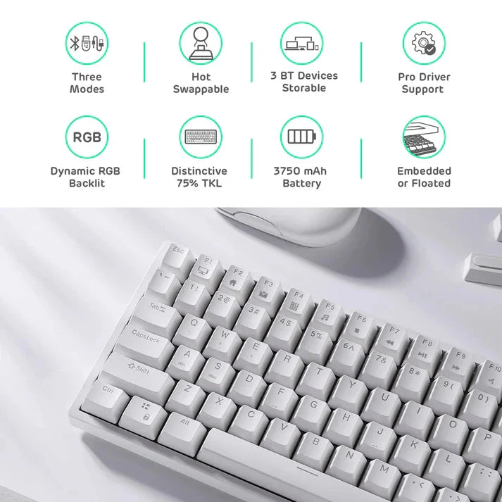 RK84 Royal Kludge 75% Wireless Mechanical Keyboard 23
