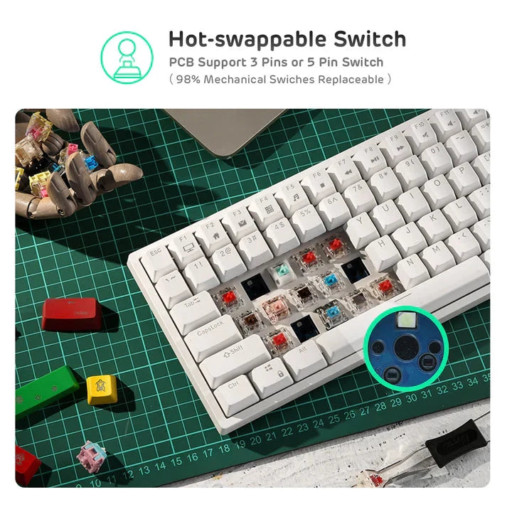 RK84 Royal Kludge 75% Wireless Mechanical Keyboard 25