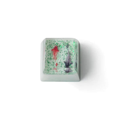 Elegant Goldfish Resin Artisan Keycap 2