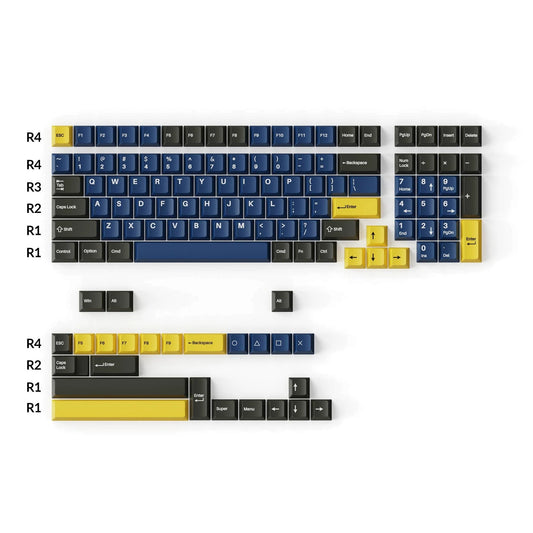 Cherry Profile Double-Shot PBT Full Set Keycaps â€“ Royal 2