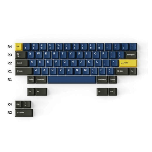 Cherry Profile Double-Shot PBT Full Set Keycaps â€“ Royal 3