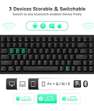 RK84 Royal Kludge 75% Wireless Mechanical Keyboard 4
