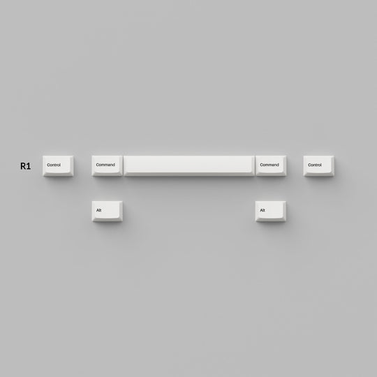Cherry Profile Double â€“ Shot PBT Full Set Keycaps â€“ Black on White 4