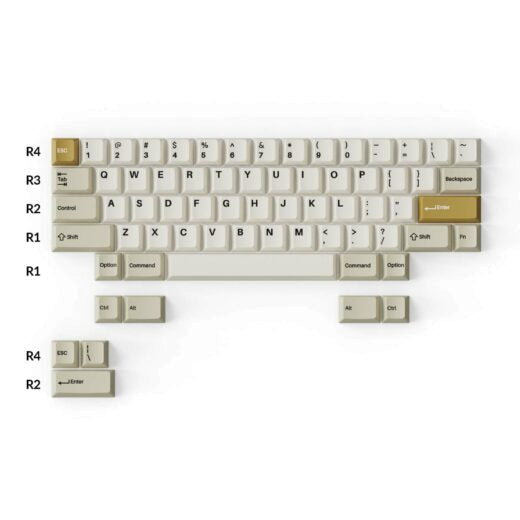 Cherry Profile Double â€“ Shot PBT Full Set Keycaps â€“ Camel 4