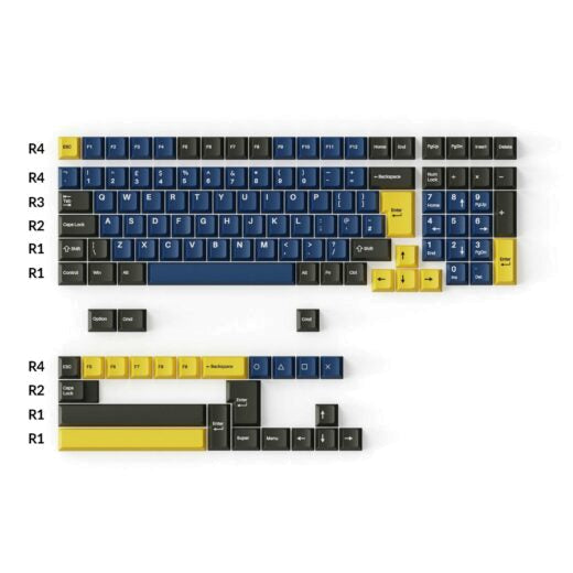 Cherry Profile Double-Shot PBT Full Set Keycaps â€“ Royal 4