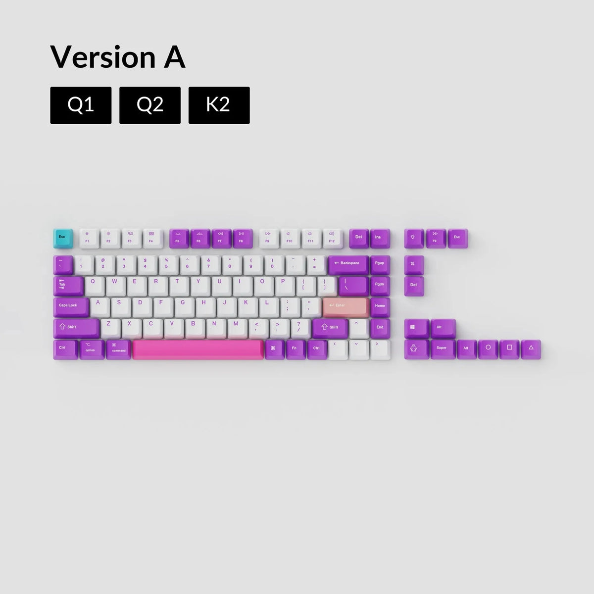 JIS Q1 OEM Dye-Sub PBT Keycap Set 5