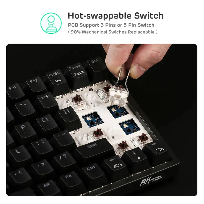 RK84 Royal Kludge 75% Wireless Mechanical Keyboard 6