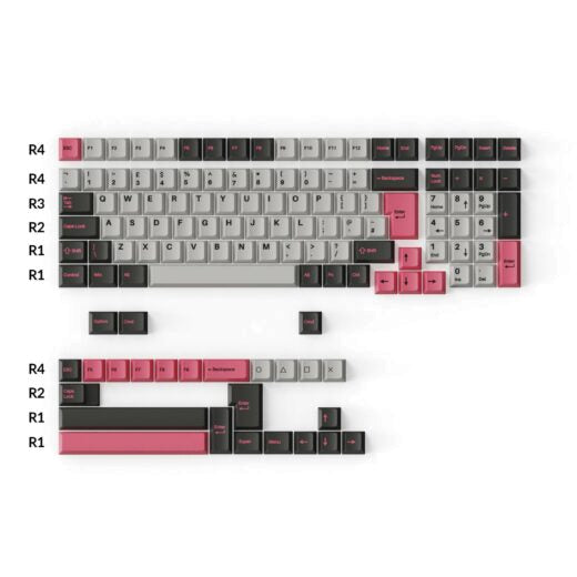Cherry Profile Double â€“ Shot PBT Full Set Keycaps â€“ Dolch Pink 6