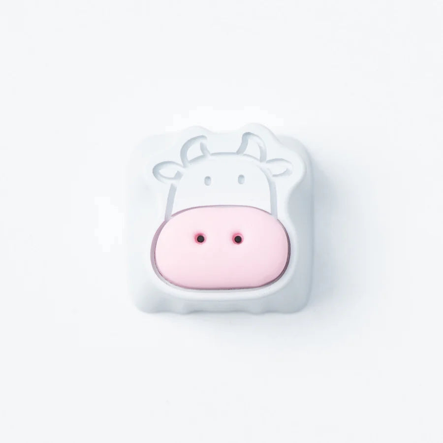 Cute Cows Aluminum Alloy Artisan Keycap 6