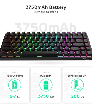 RK84 Royal Kludge 75% Wireless Mechanical Keyboard 7