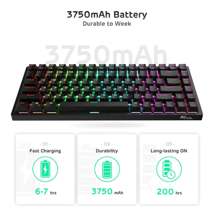 RK84 Royal Kludge 75% Wireless Mechanical Keyboard 7