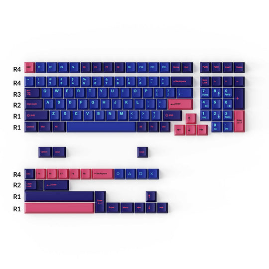 Keychron Cherry Profile Double – Shot PBT Full Set Keycaps – Player