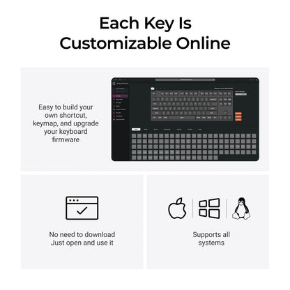 Keychron C3 Pro 8K QMK Wired Custom Mechanical Keyboard