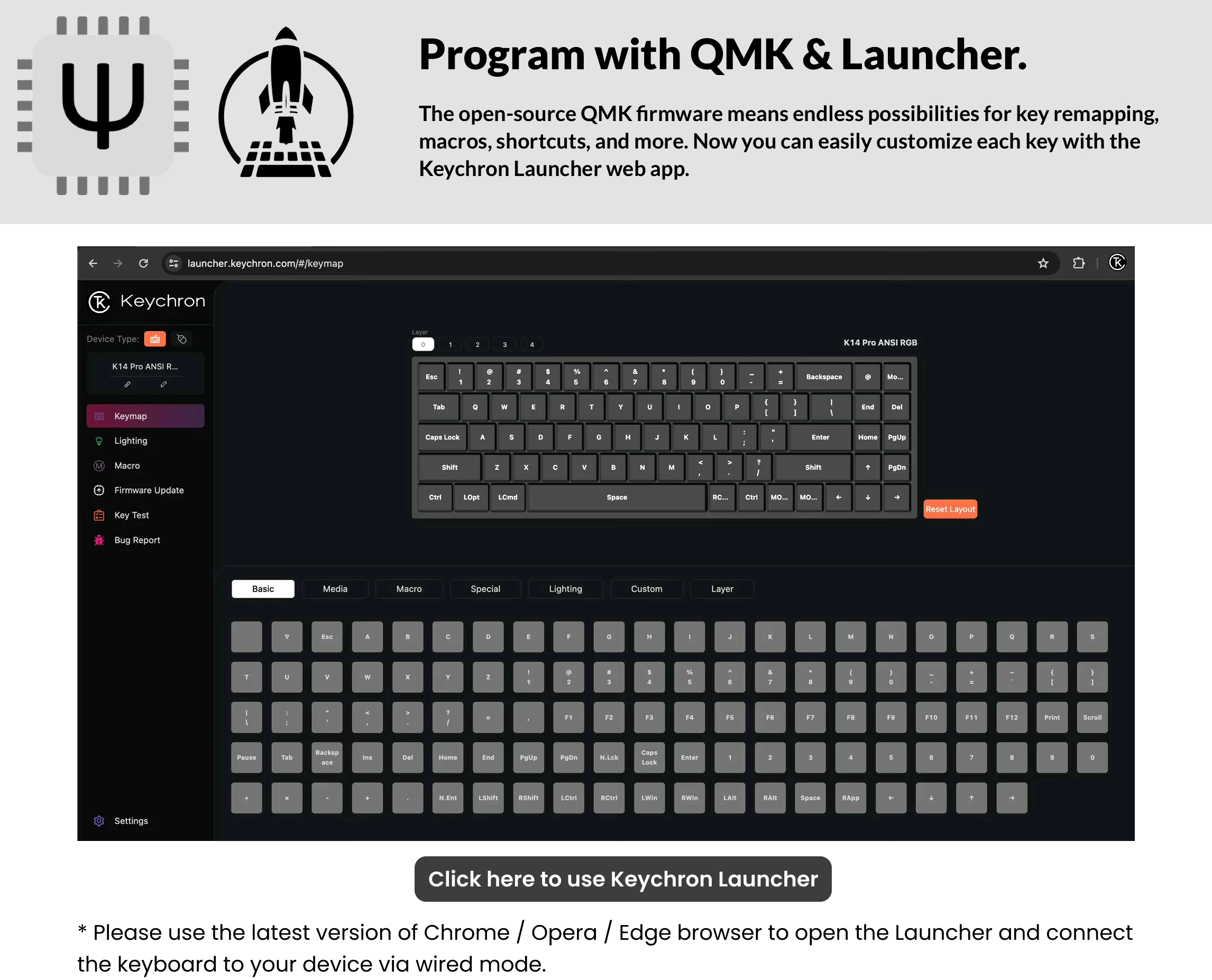Keychron Keymap Keychron K3 Pro QMK/VIA Wireless Custom Mechanical Keyboard – Credkeys