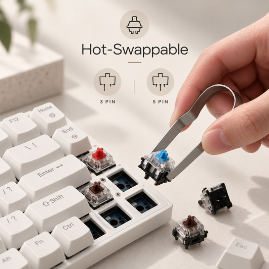 RK84 Royal Kludge 75% Wireless Mechanical Keyboard