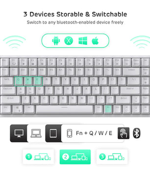 RK84 Royal Kludge 75% Wireless Mechanical Keyboard