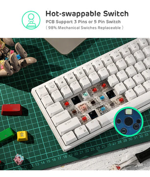 RK84 Royal Kludge 75% Wireless Mechanical Keyboard