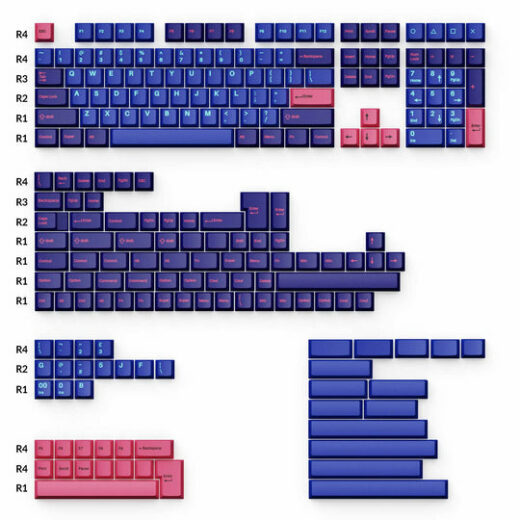 Keychron Cherry Profile Double – Shot PBT Full Set Keycaps – Player
